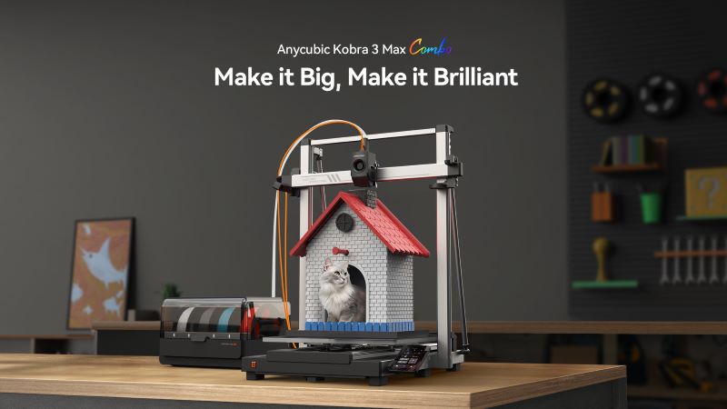 Anycubic Kobra 3 Max Combo: Der ultimative großformatige Multi-Color 3D-Drucker