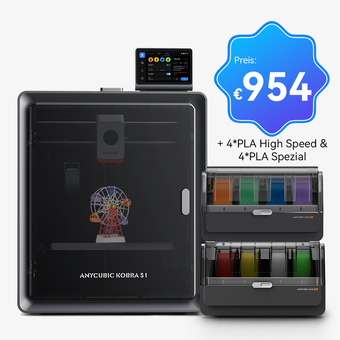 Kobra S1 Combo 8KG-Filament-Bundle (PLA Spezial, PLA High Speed) – 8 Farben