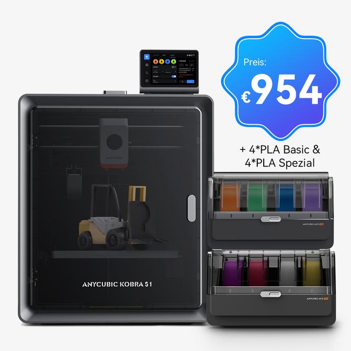 Kobra S1 Combo 8KG-Filament-Bundle (PLA Basic, PLA Spezial) – 8 Farben