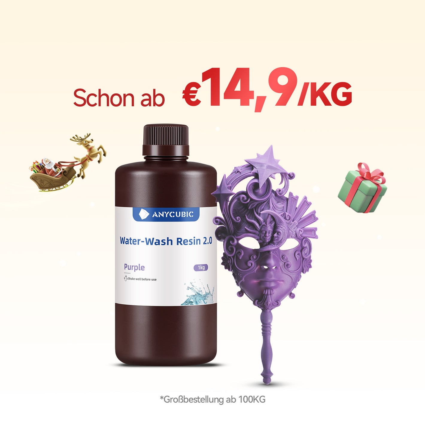 Water Washable Resin 2.0 10-100KG Angebote