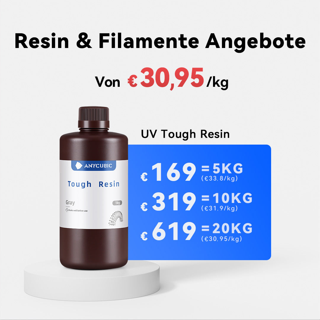 Anycubic flexibles und zähes Resin 5-20kg Deals
