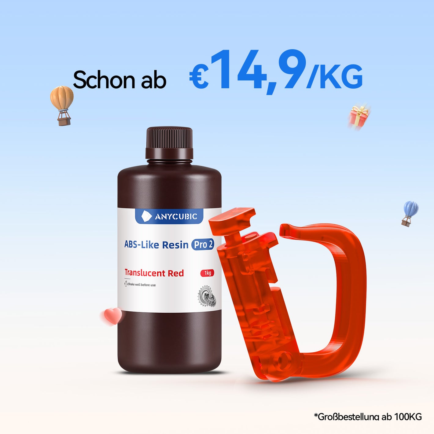 ABS-Like Resin Pro 2 10-100KG Angebote