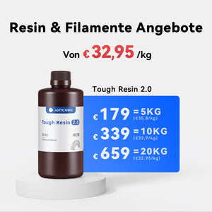 Anycubic Tough Resin 2.0 5-20kg Angebote