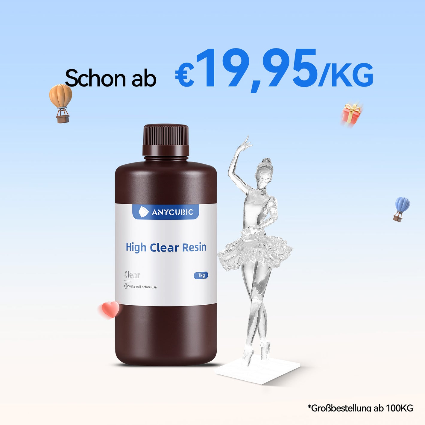 High Clear Resin 10-100KG Angebote