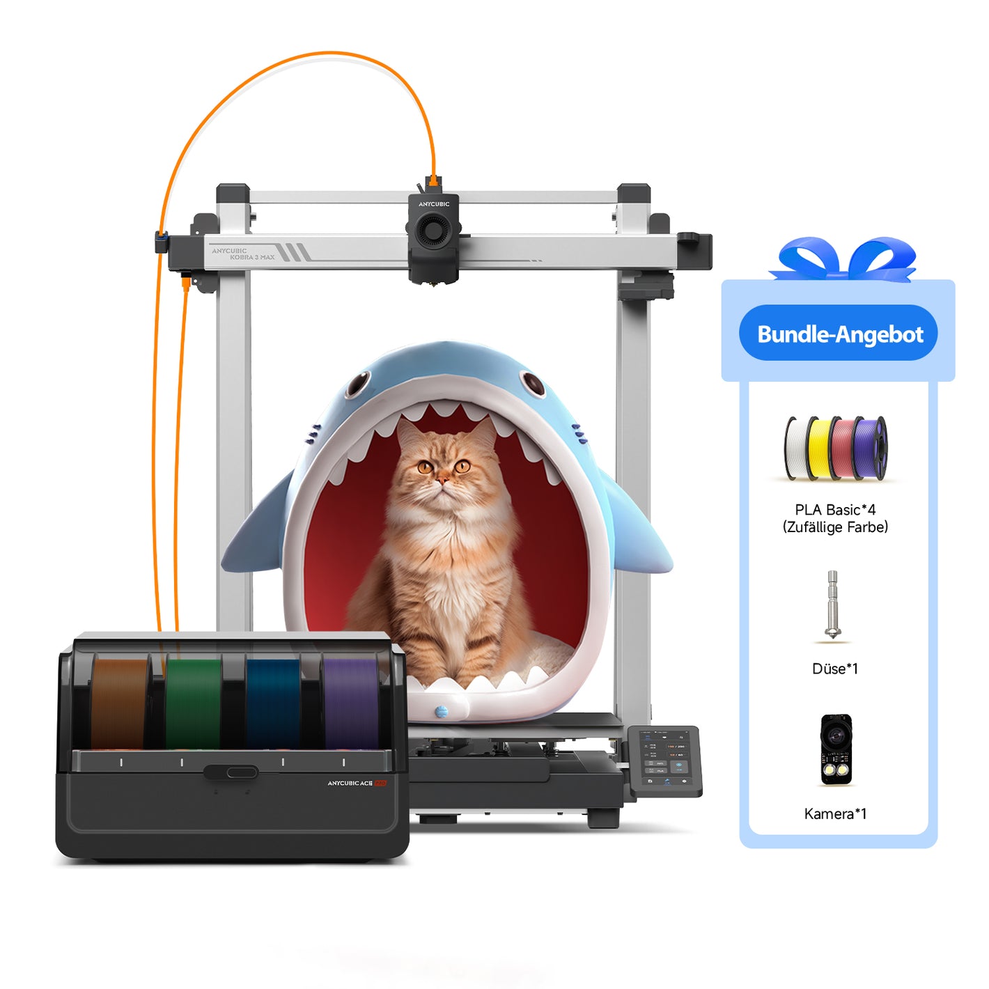 Kobra 3 Max Combo PLA Basic 4-Farben-Bundle