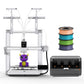 Anycubic Kobra X 4-Farb-3D-Drucker mit perfekter erster Schicht, leisem Druck und einfacher Bedienung für Einsteiger