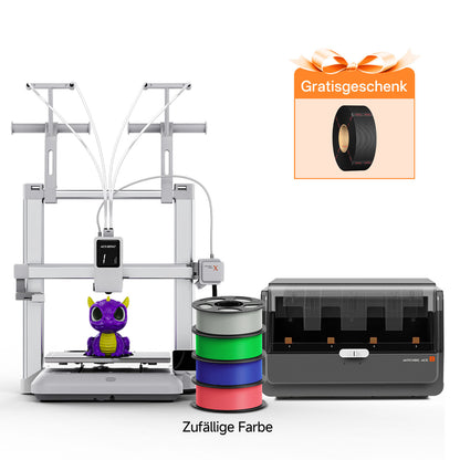 Anycubic Kobra X 4-Farb-3D-Drucker mit perfekter erster Schicht, leisem Druck und einfacher Bedienung für Einsteiger