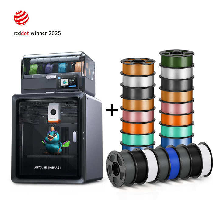 Anycubic Kobra S1 Combo mit 24 Rollen Filament – Versandkostenfrei