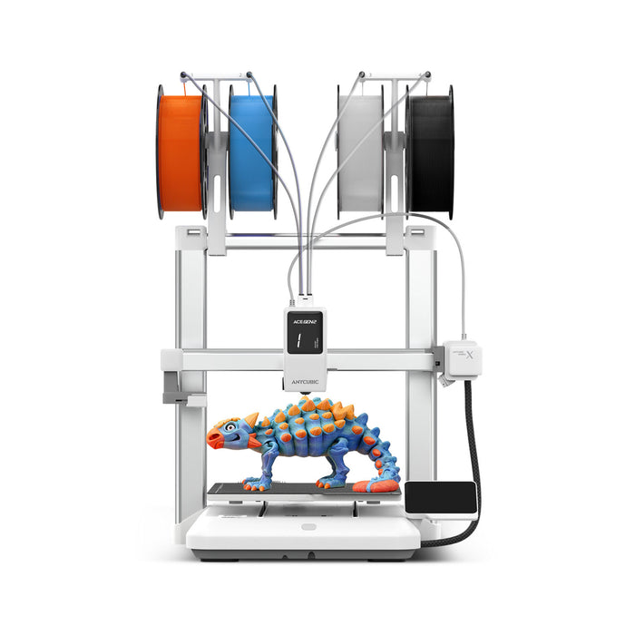 Anycubic Kobra X 4-Farb-3D-Drucker mit perfekter erster Schicht, leisem Druck und einfacher Bedienung für Einsteiger