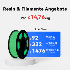 PLA Glow Filament 5-100kg Angebote