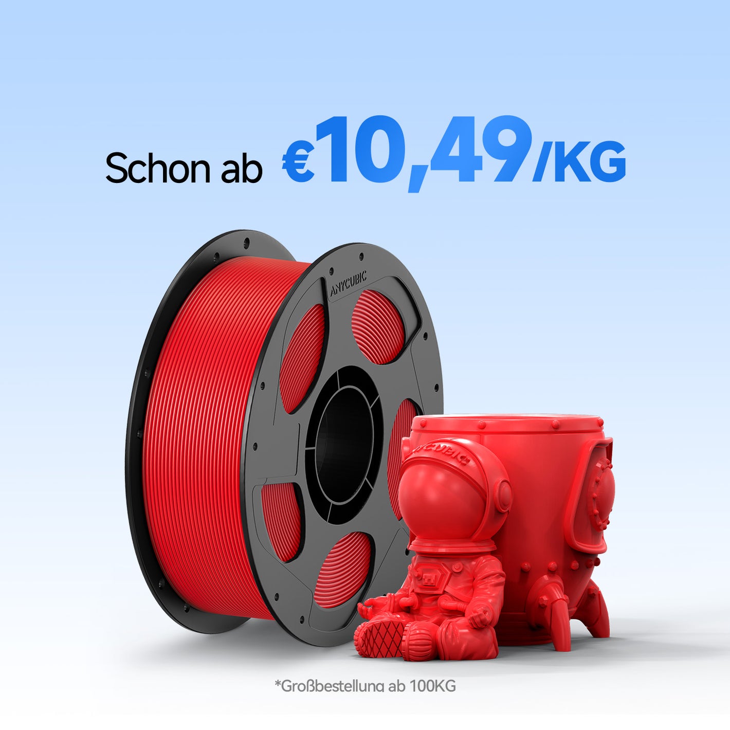 High Speed PLA Filament 10-100 kg Angebote