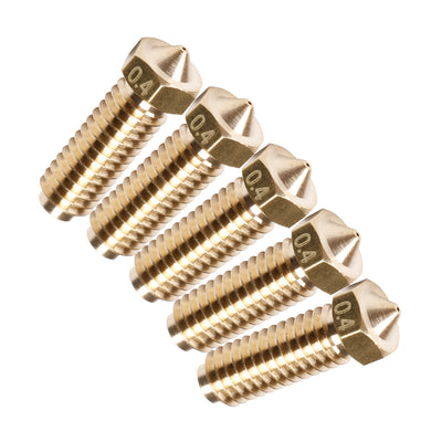 5 Stück 1.75mm Extruderdüsen Nozzle für MK8 3D Drucker 0.4mm für Kobra 2/ Kobra Plus/ Kobra Max/ Kobra 2 Neo