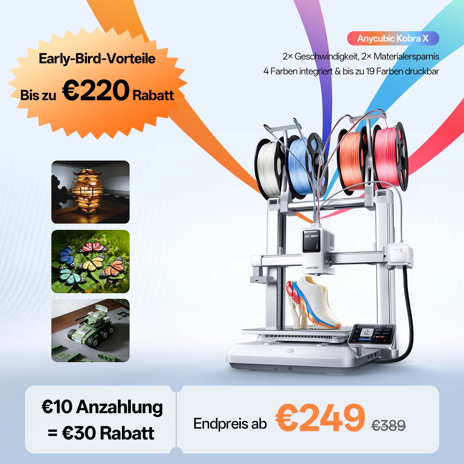 Anycubic Kobra X Anzahlung