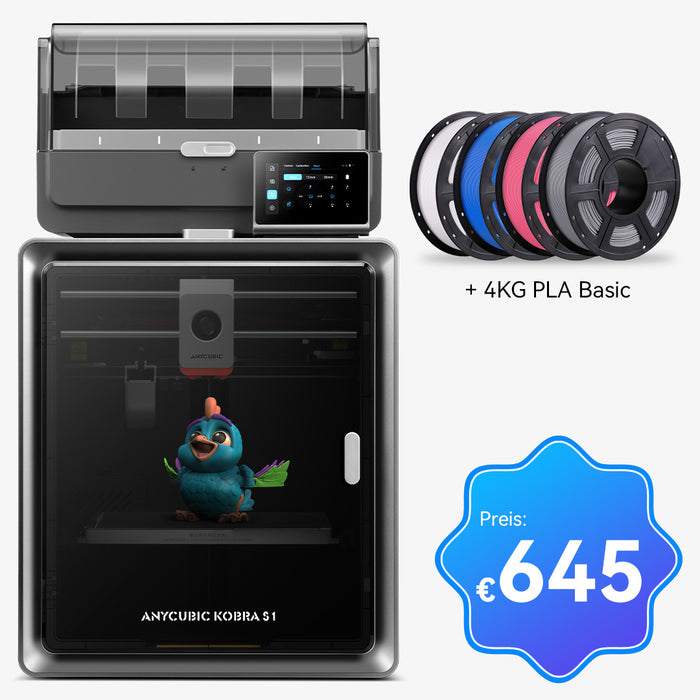 Kobra S1 Combo 4KG-PLA-Basic-Bundle – 4 Farben