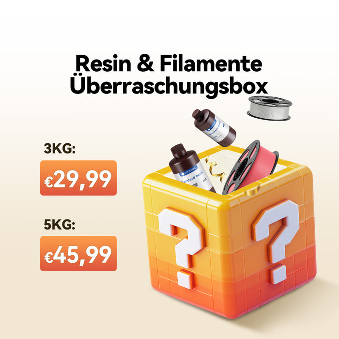Anycubic Resin & Filamente Überraschungsbox