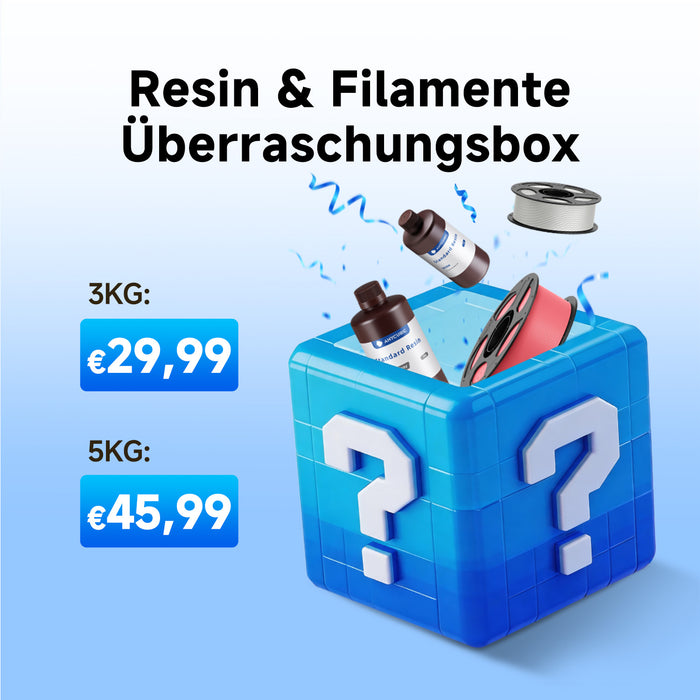 Anycubic Resin & Filamente Überraschungsbox