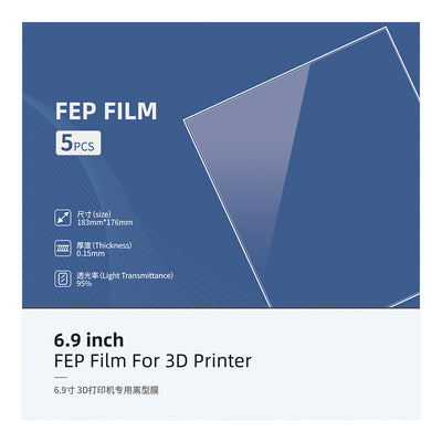 5 Stück FEP-Folie für Photon Mono SQ