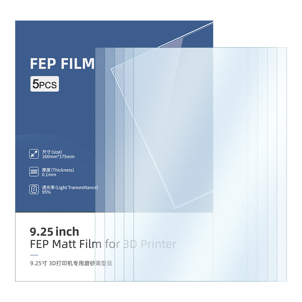 5 Stück 9,25" Gefrostet FEP-Folie für den SLA Drucker für Anycubic Photon M3 Plus